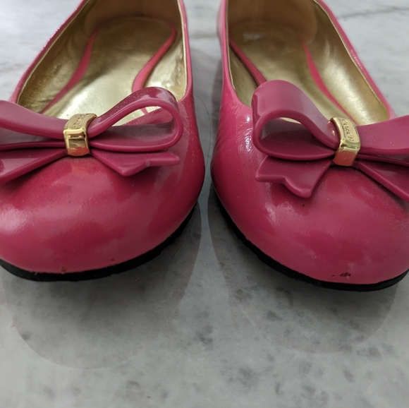 COACH pink patent leather ballet flats - Picture 2 of 5